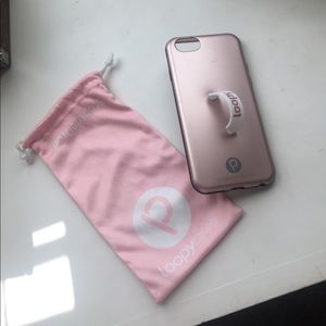 Rose gold loopy iPhone 6, 6s phone case and bag